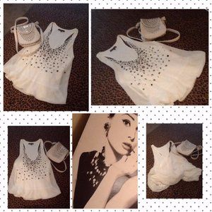 SEXY VINTAGE URBAN CHIC TOP! CHOOSE JOY!